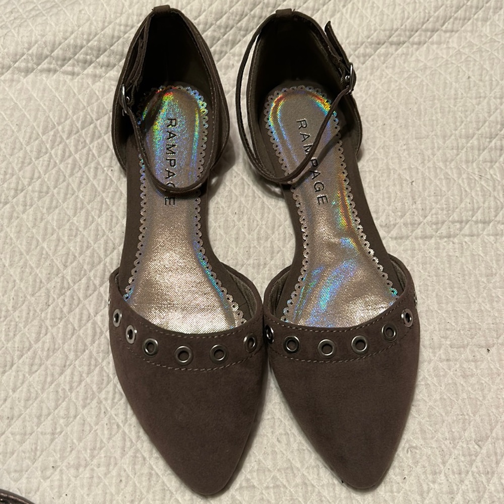Suede flats
